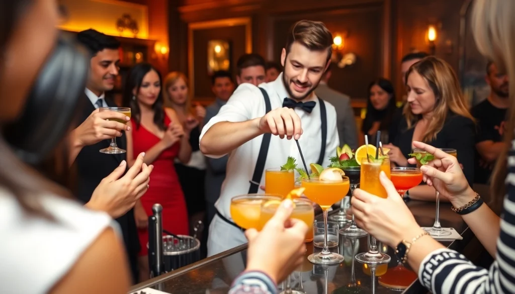 Join a cocktail kurs berlin to learn from expert bartenders while creating colorful cocktails.