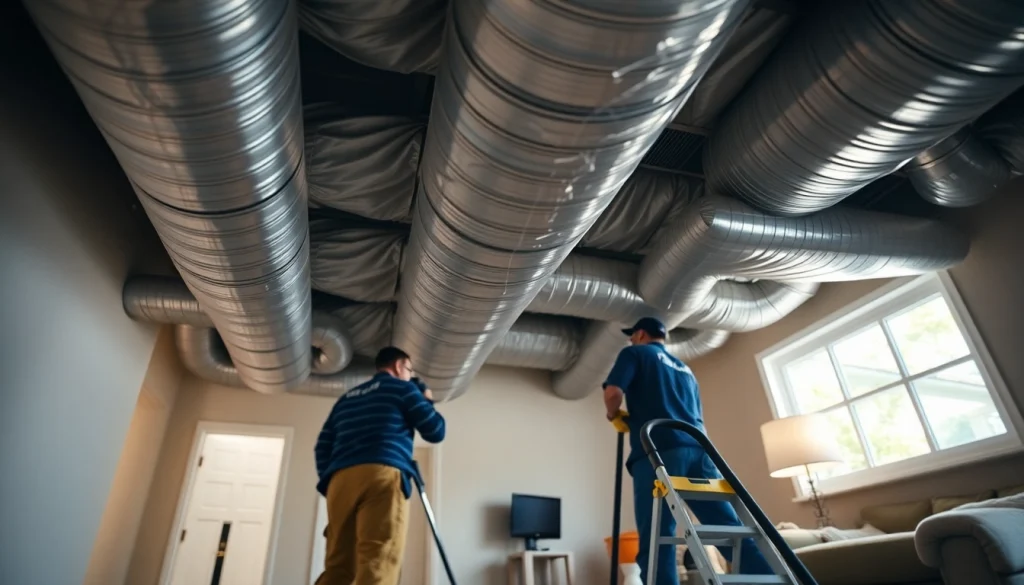 Air duct cleaning in Salt Lake City, Utah, showcasing professional cleaning tools for effective service.