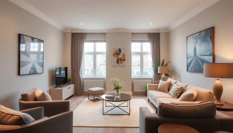 Experience the charm of Bloomsbury residences with a cozy living room showcasing inviting decor.